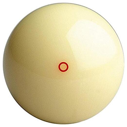 2-1/4" Regulation Size Billiard/Pool Ball: Red Circle Easy Open Packaging