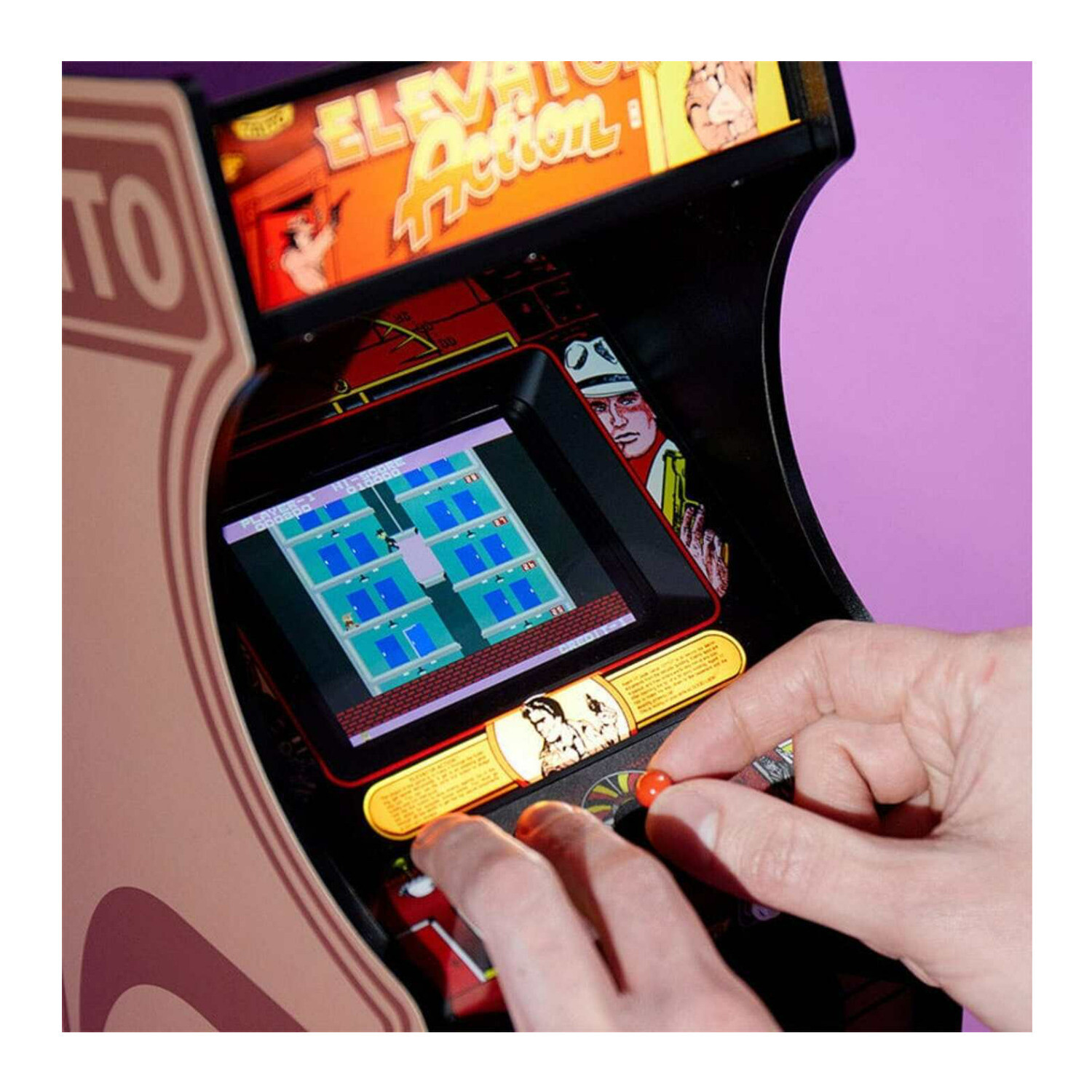 Numskull Quarter Arcades - Elevator Action Mini Arcade - 1/4 Scale Original ROM