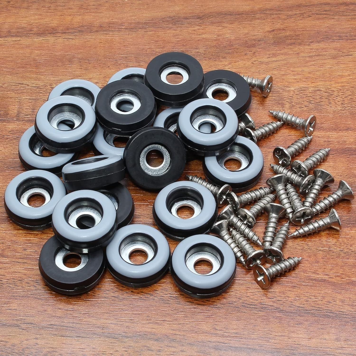 20Pcs 3/4 Inch Screw on Furniture Sliders, PTFE Chair Glides Floor Protectors