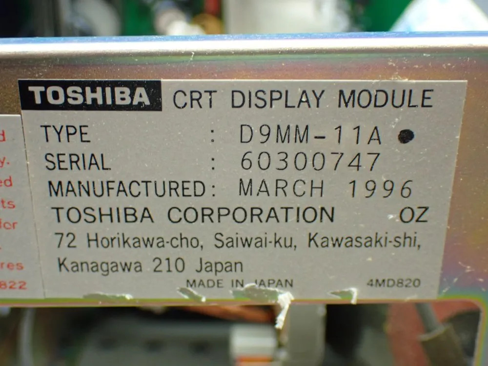 FANUC 9" CRT/MDI UNIT OPERATOR PANEL XA02B-0120-CE51#18M
