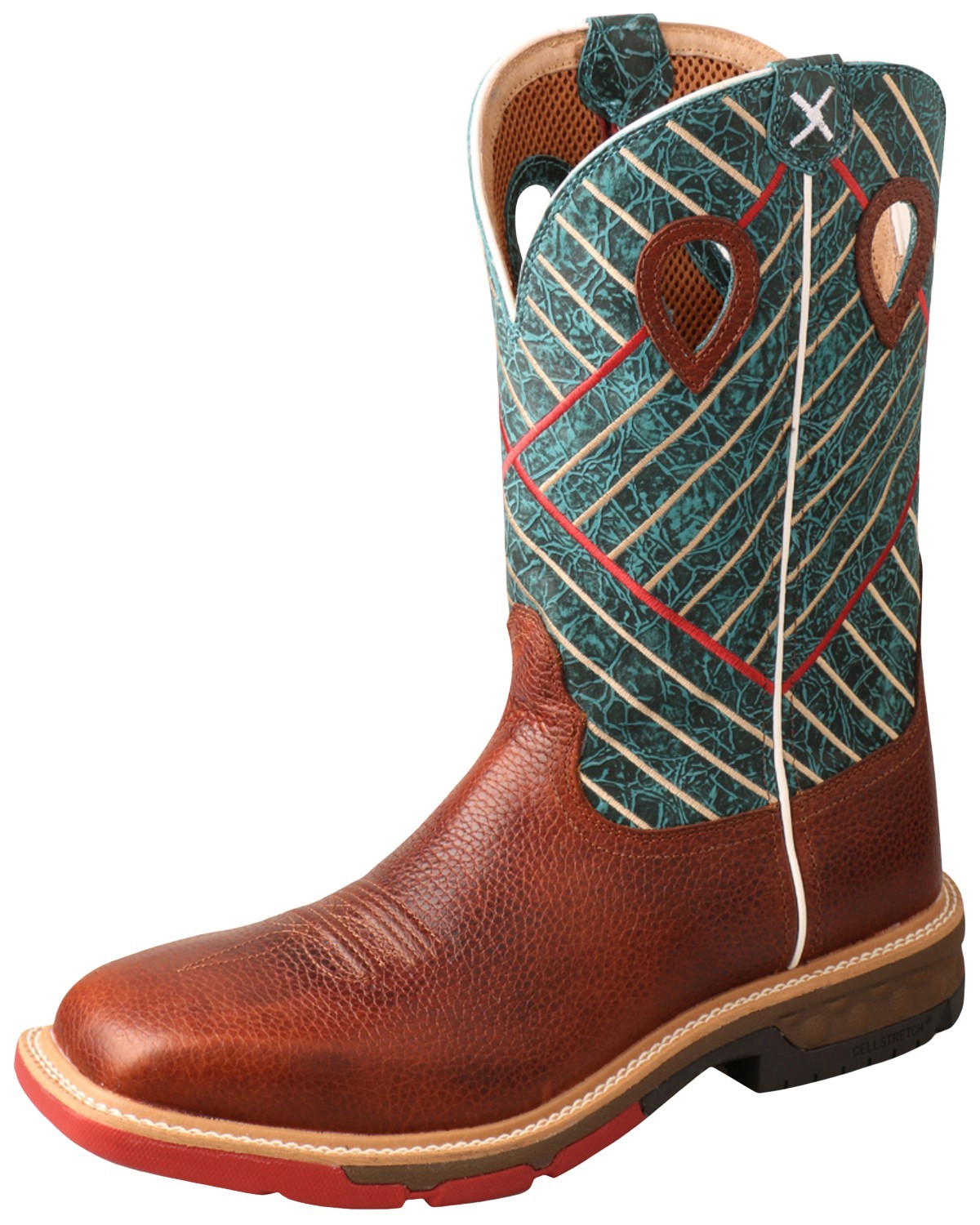 Twisted X Men's CellStretch Western Work Boot - Alloy Toe - MXBA004