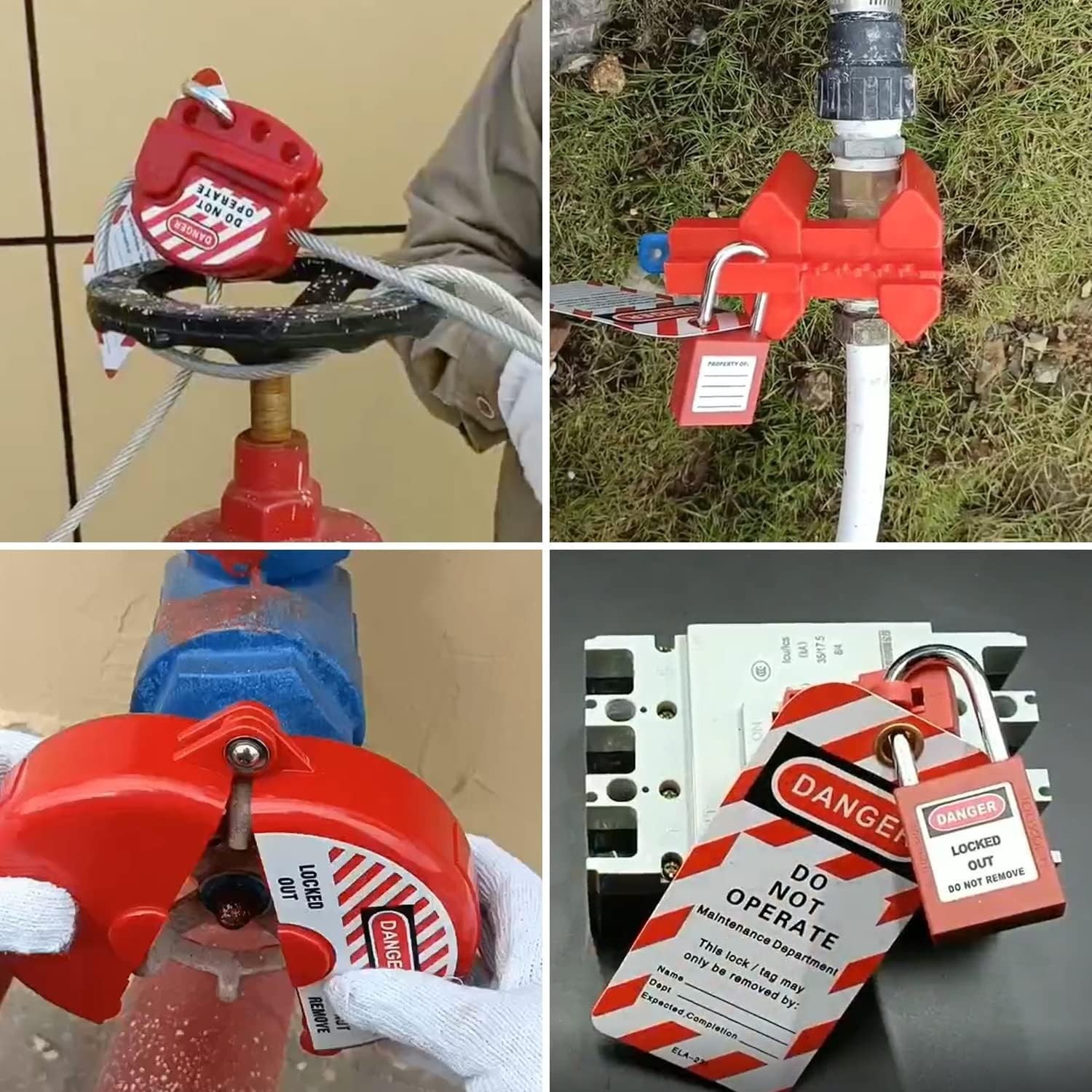 Lockout Tagout Kit with Circuit Breaker Lockout