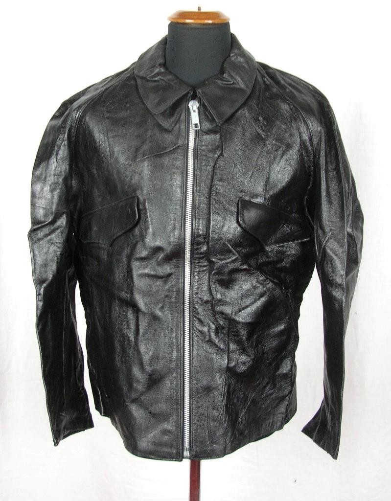 VINTAGE 1940-50 ITALY AERONAUTICA MILITARE ITALIANA PILOT LEATHER FLYING JACKET