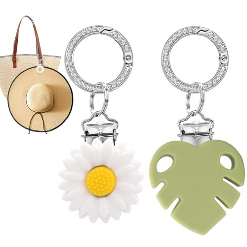 2Pcs Hat Clips for Travel on Bag, Silicone Hat Carrier for Backpack, Luggage,