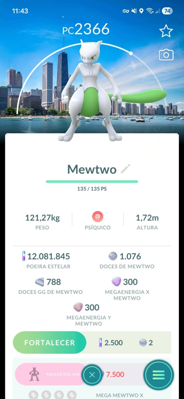 Pokémon Shiny Mewtwo Chicago background Go Fest 2026 - Trade20kStard