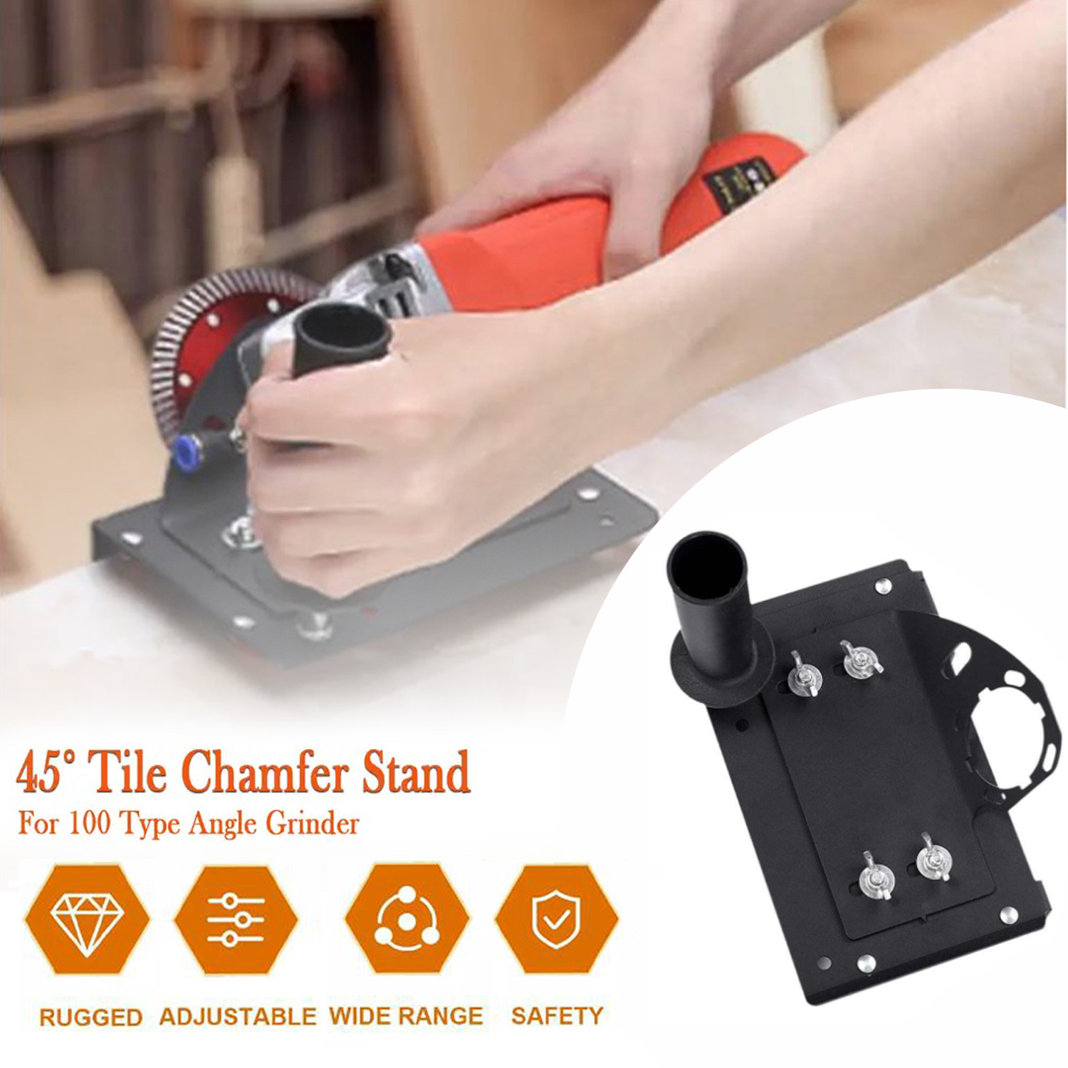 Angle Grinder Stand Corner Cutting Bracket Angle Grinder Tile 45 Degree Chamfer