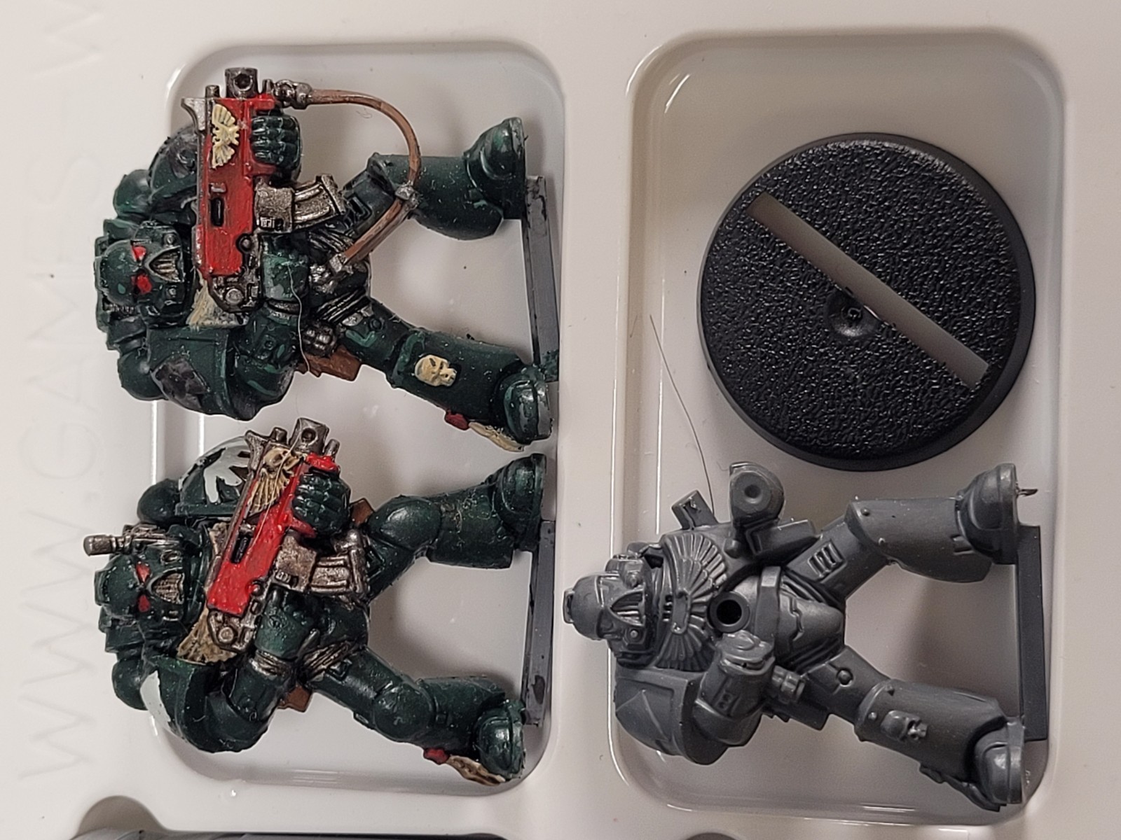 Games Workshop Warhammer 40K Paint Set Space Marine OOP Plastic