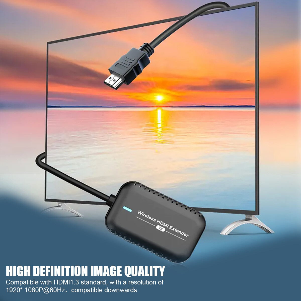 60Hz 1080P HDMI Wireless Extender Video Transmitter and Receiver Kit Long Range