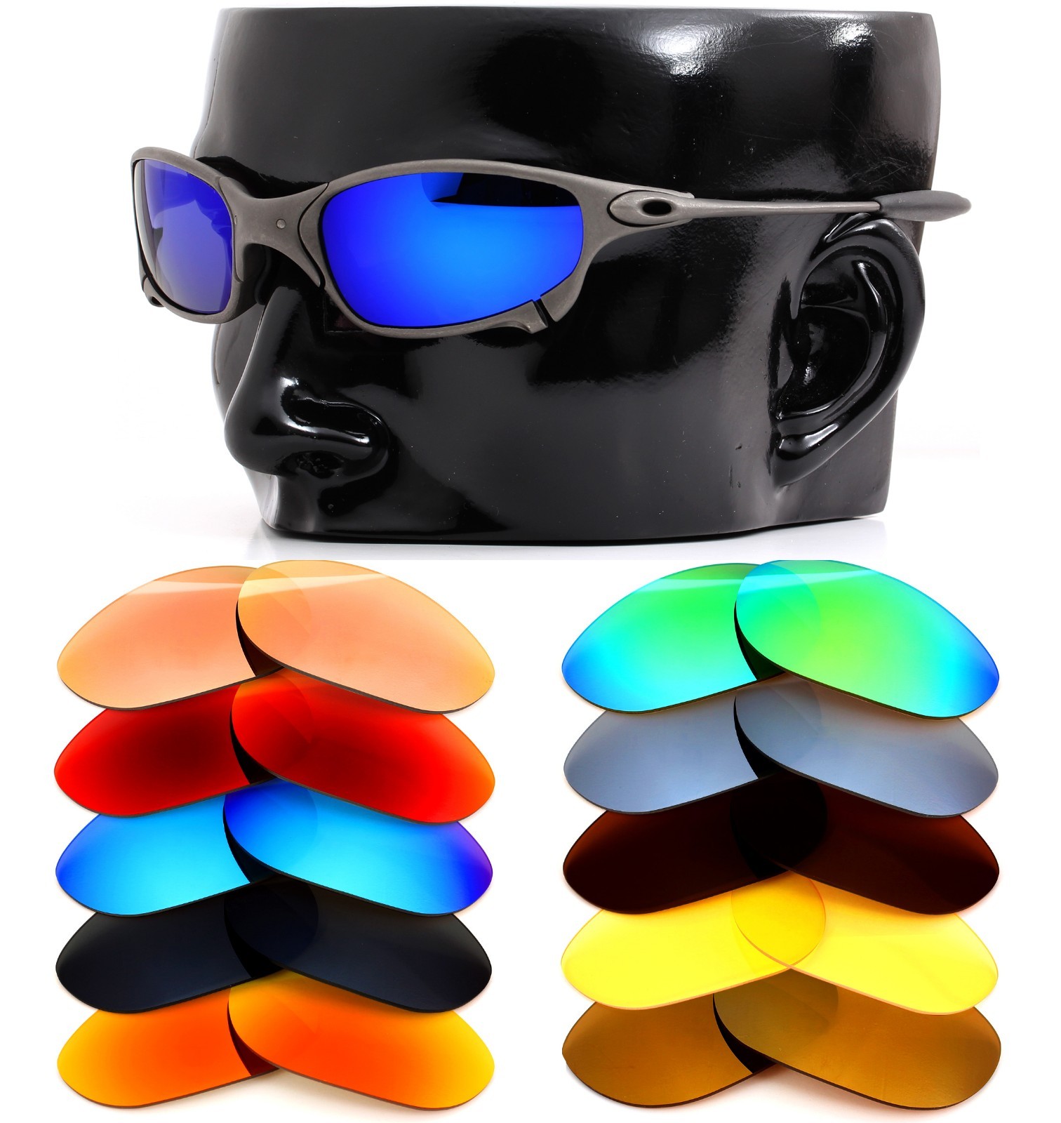 Polarized IKON Iridium Replacement Lenses For Oakley Juliet Sunglasses