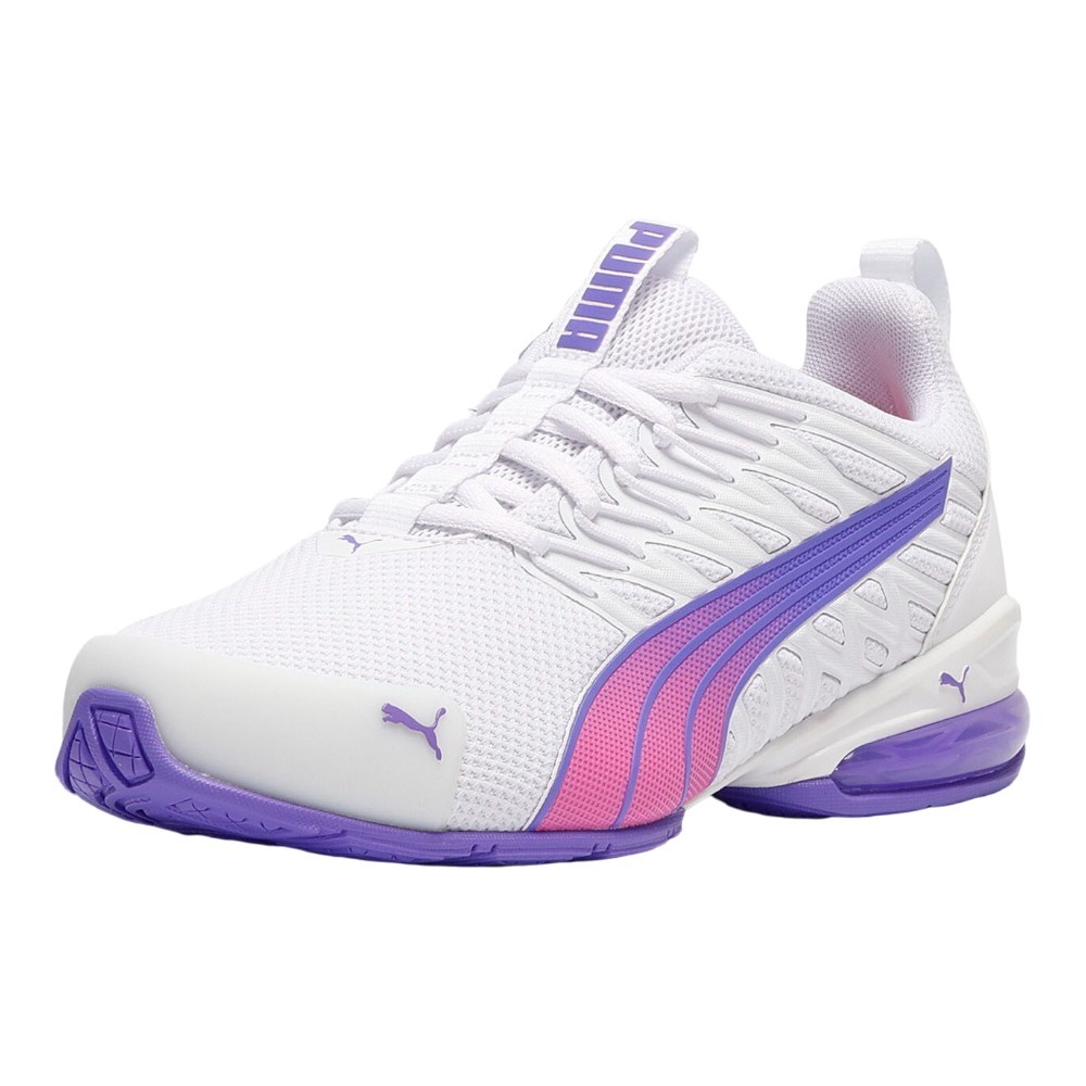 PUMA Voltaic Evo Fs Fade Lace Up Womens White Sneakers Casual Shoes 31119801