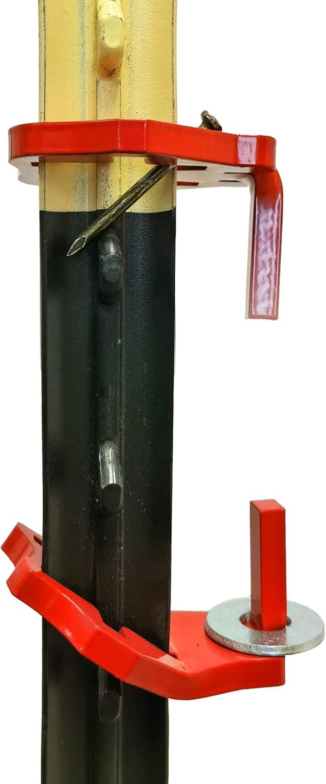 T-Post Metal Gate Hinge Pins - 5/8 Pin, Outdoor Chain Link Fence Hanger for Farm