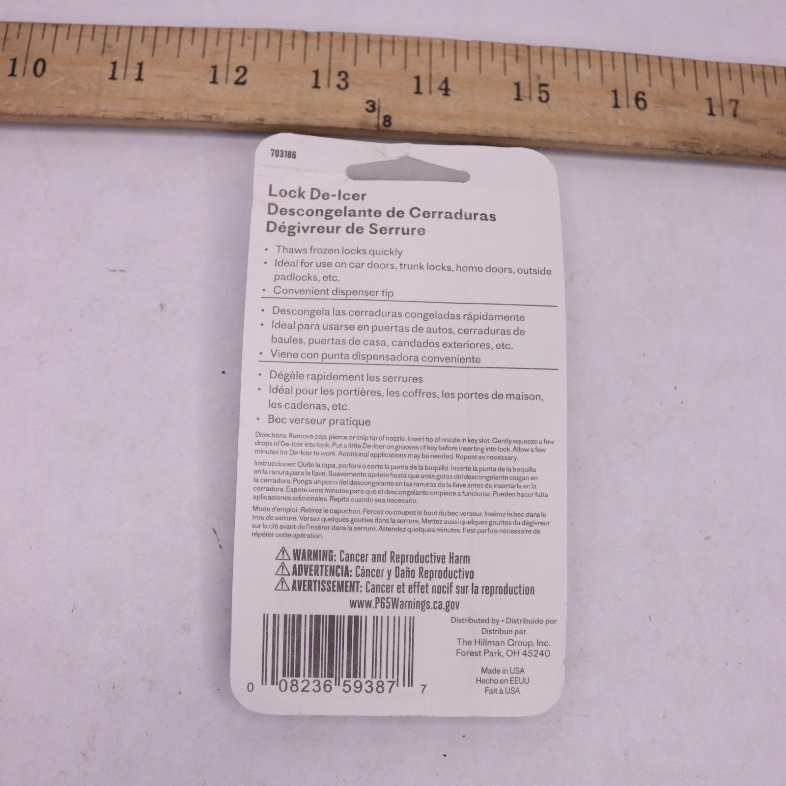 Hillman Lock De-Icer 0.5 Oz 703186