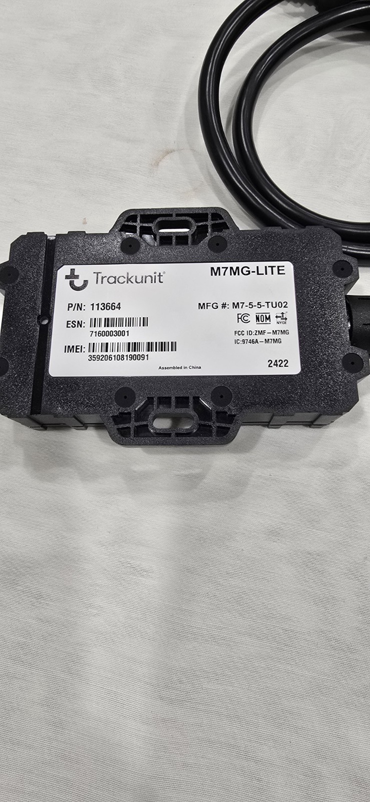 Trackunit M7mg-Lite Part No. 113664