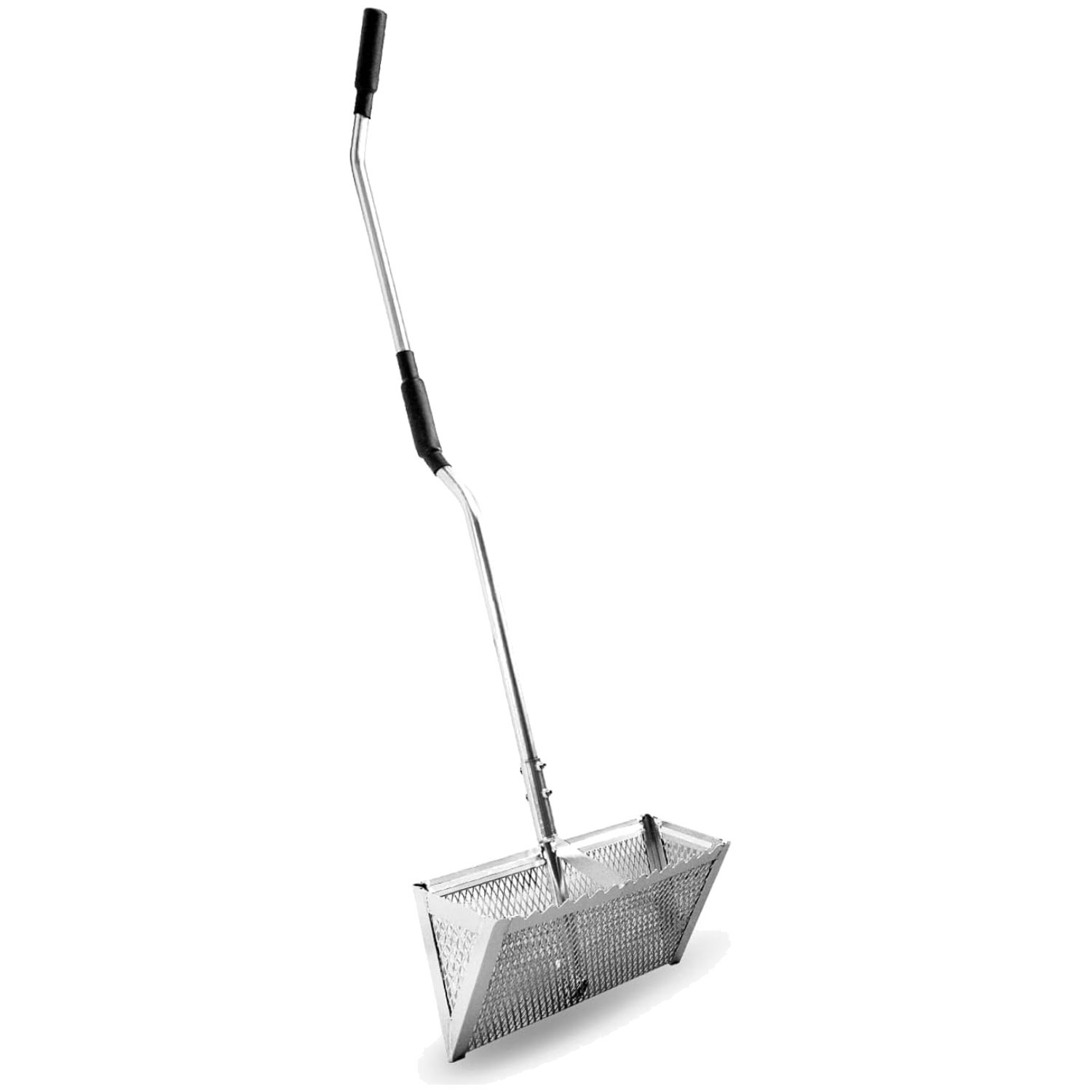 Efficient Sand Flea Rake, Wide Basket Design, 52" Handle