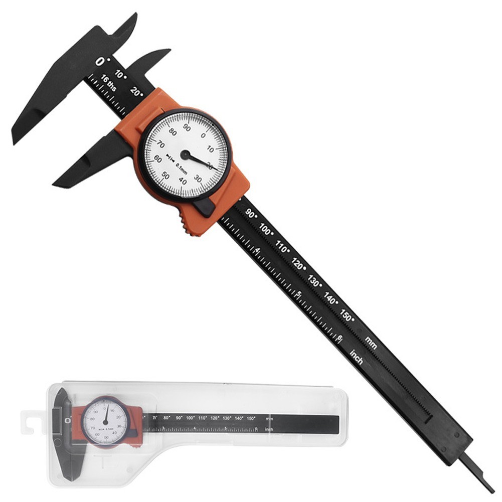 ABS Plastic Caliper with Dual Measurement Scales for Metric and Inch Units