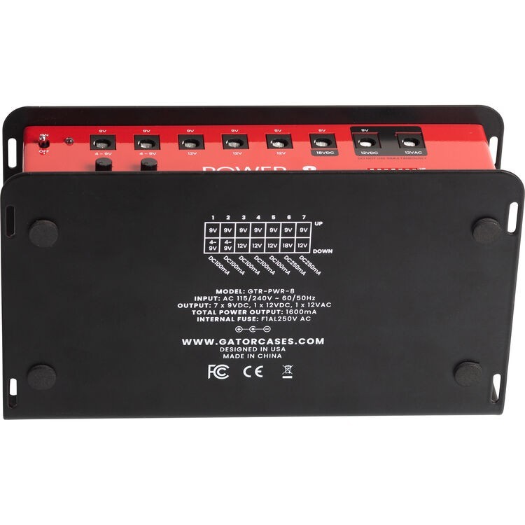 Gator Pedal Board Power Supply with 8 Isolated Outputs