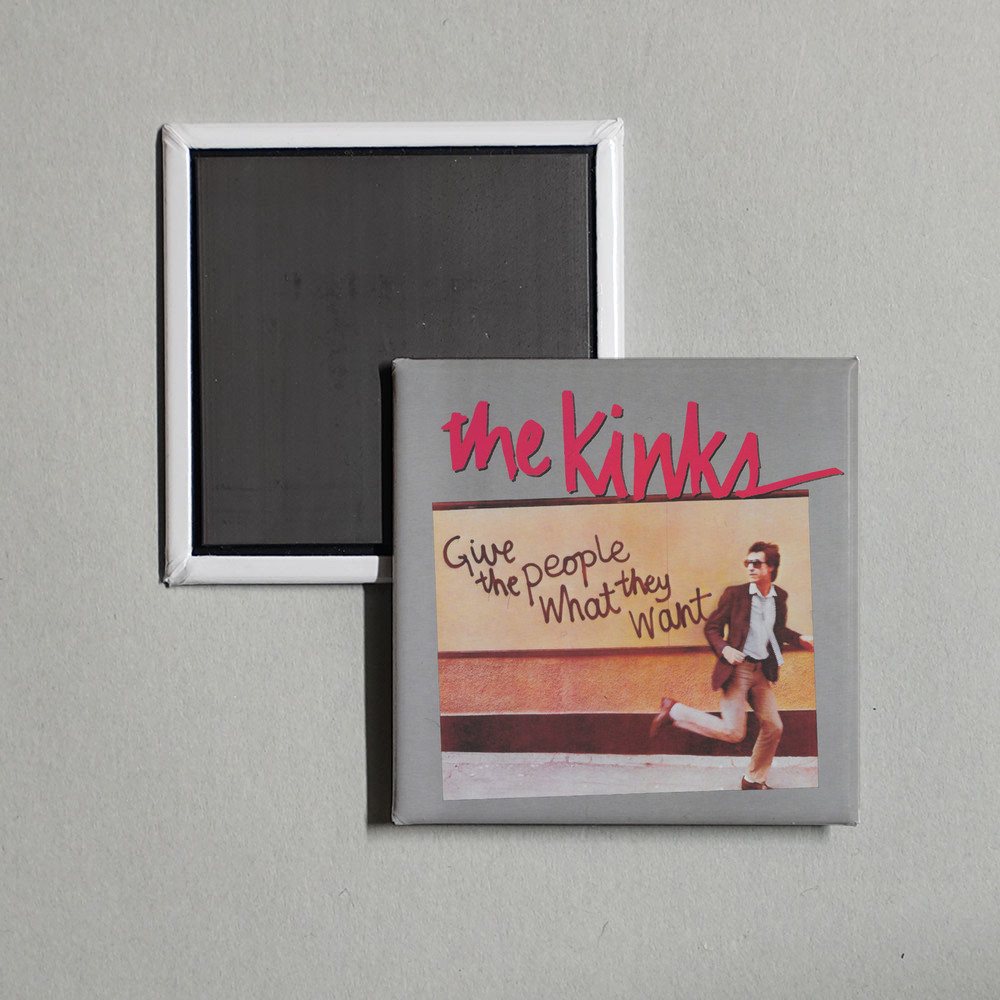 The Kinks - Give the People What They Want Album Cover Locker Fridge Magnet