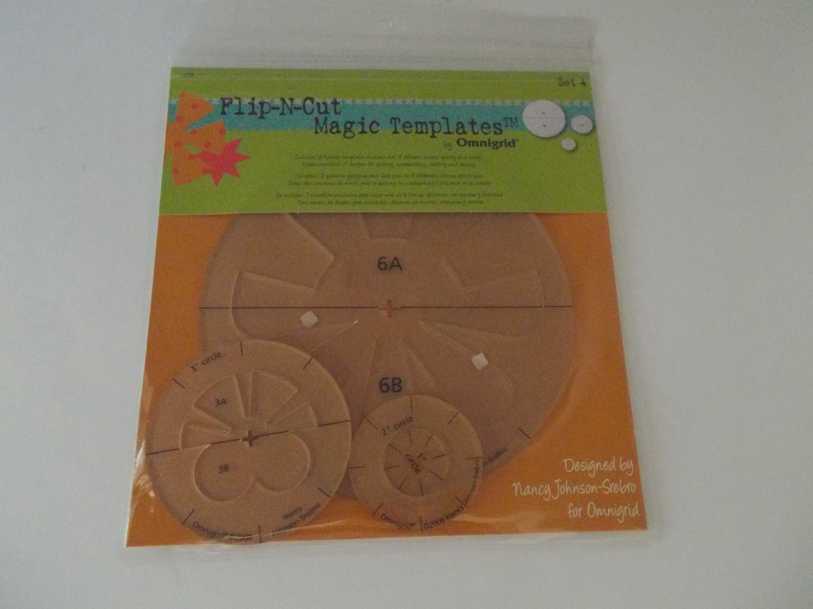 NEW OMIGRID Flip & Cut Magic Templates for Quilting Sewing Crafts Set #4