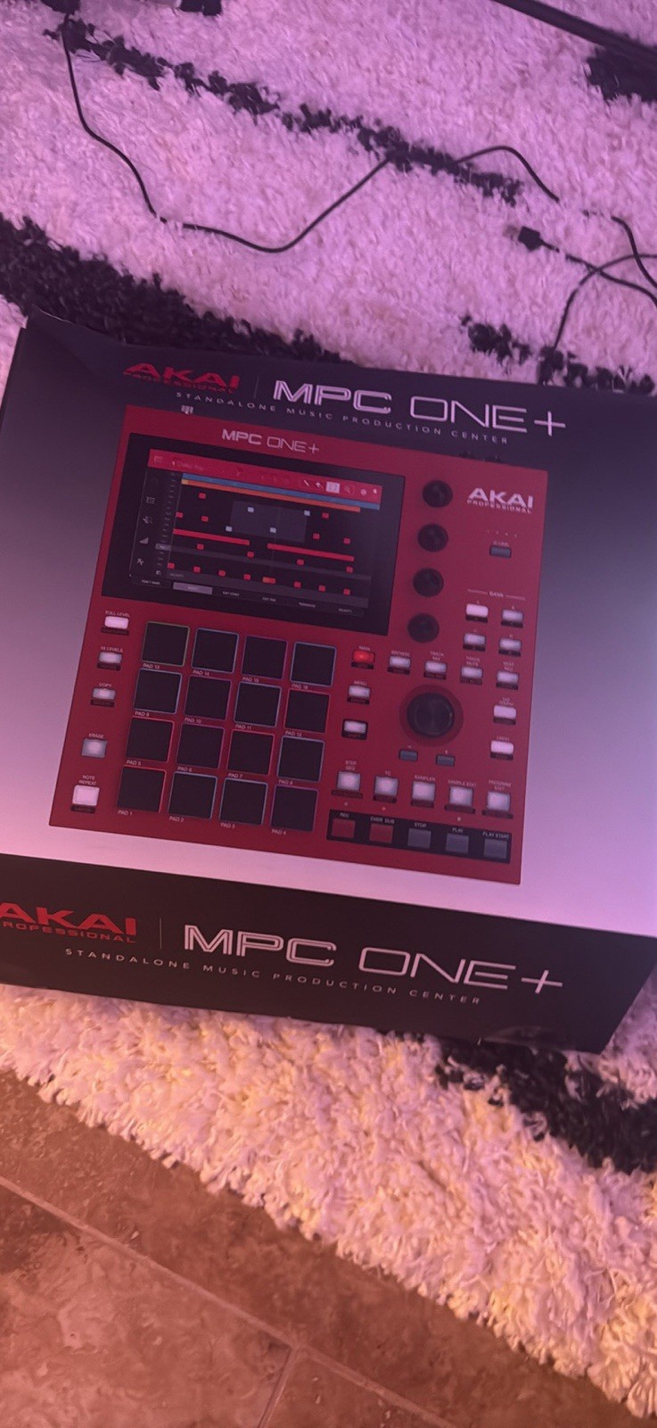Akai Professional MPC One+ Tabletop Sampler & Sequencer 16-Pad Red/Black