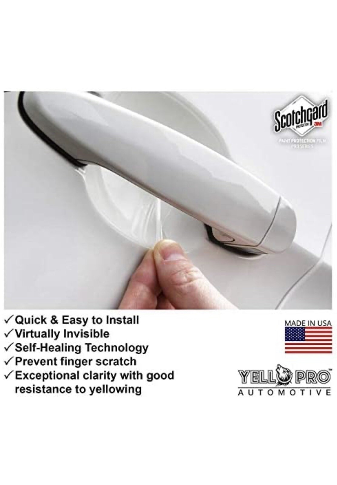 YelloPro Door Handle Bra Cup Paint Protection Kit for Select Toyota 4Runner SUV