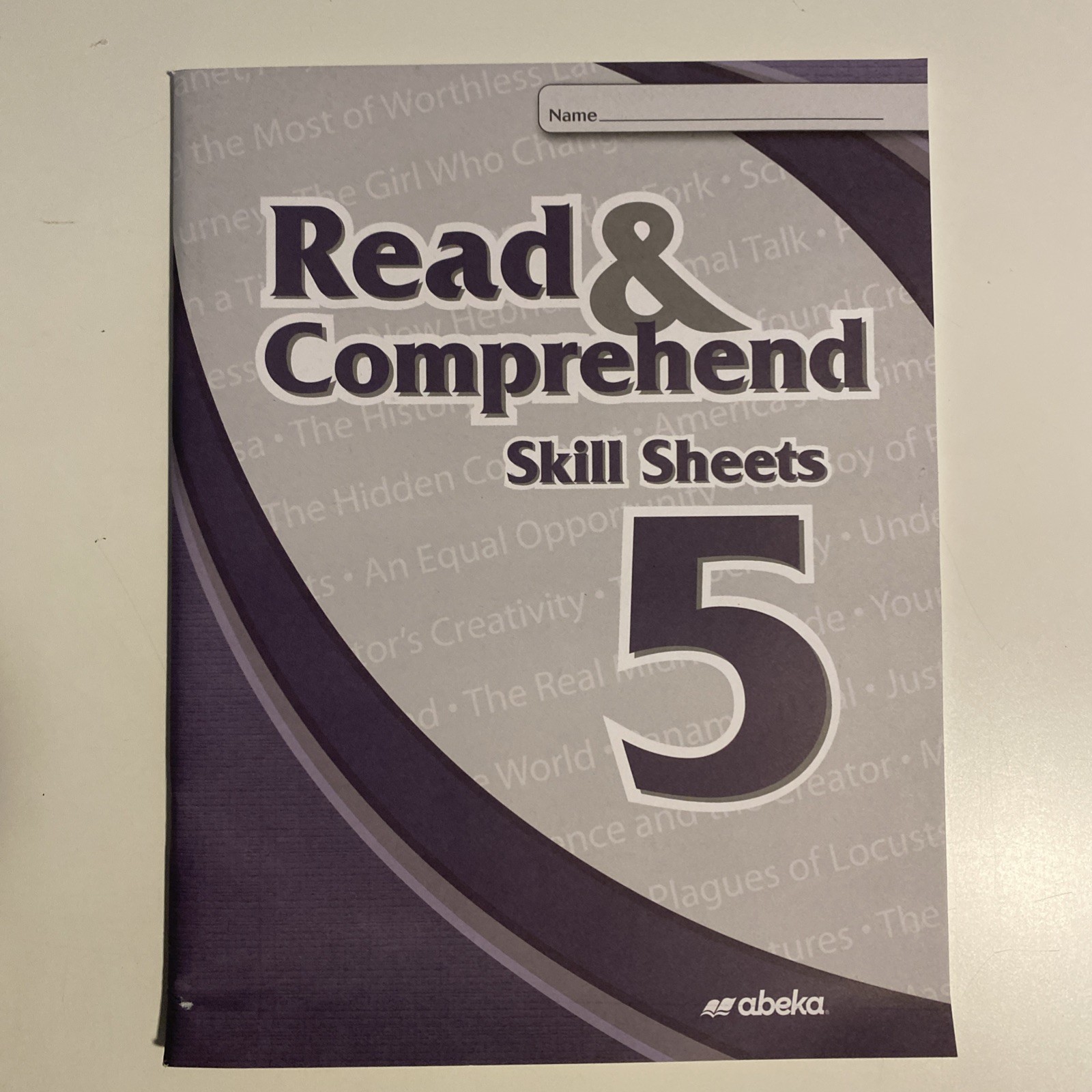 # Abeka Read & Comprehend Skill Sheets 5