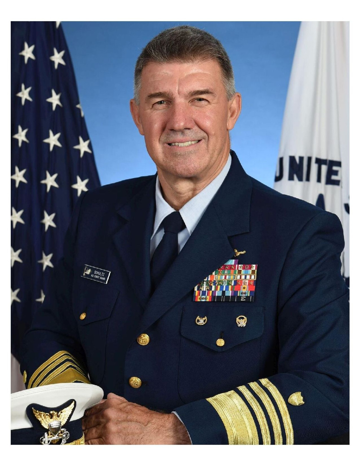 United States Coast Guard Admiral Karl L. Schultz 8x10 Photo On 8.5" x 11"