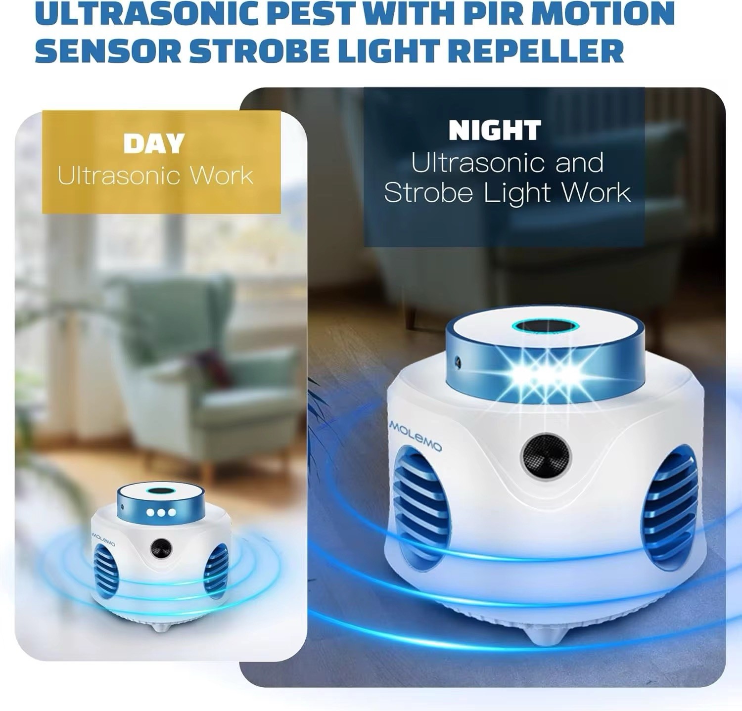 Ultrasoni Mouse Repeller Ultrasonic Pest Repeller Indoor Pest Control