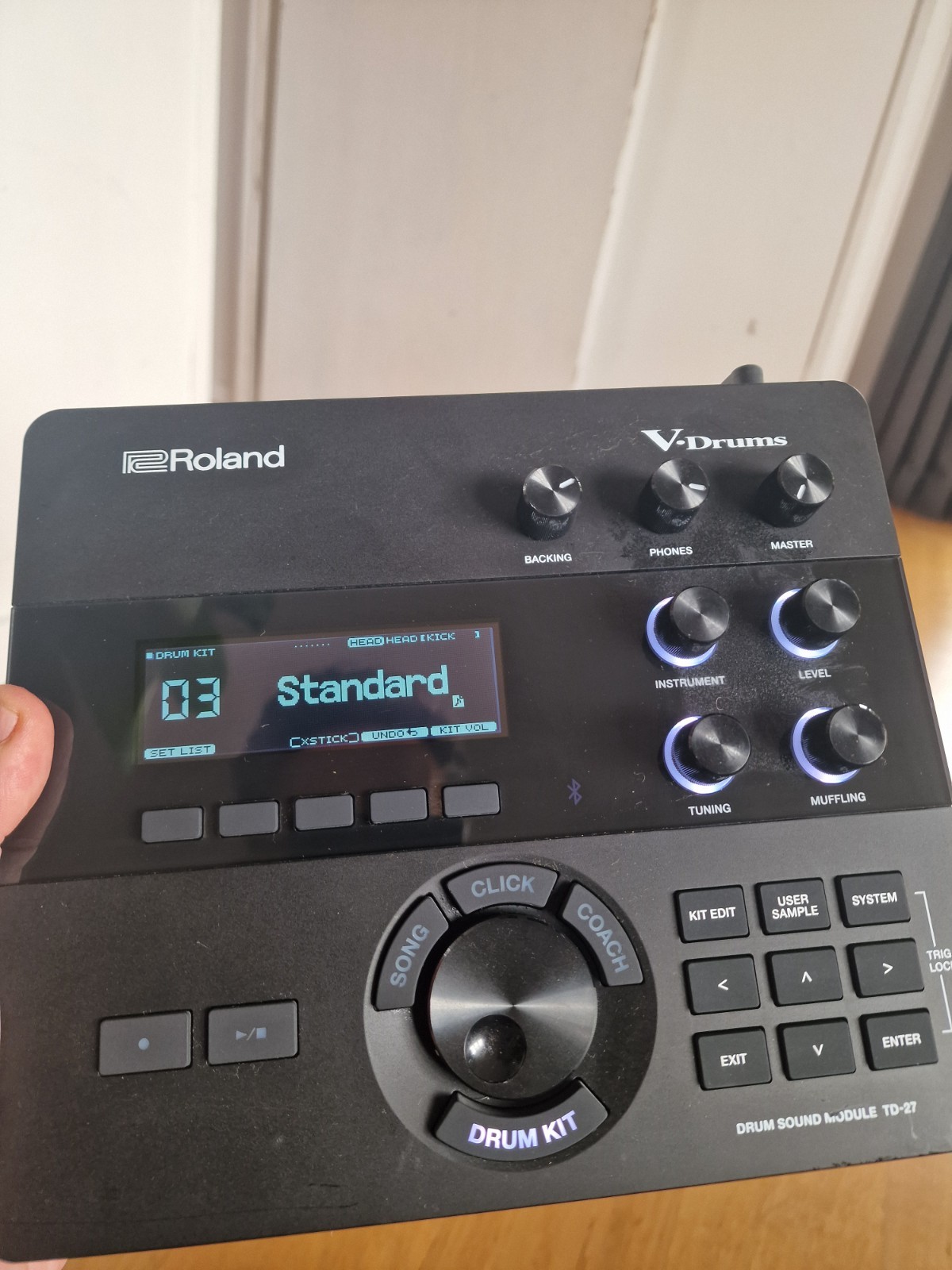 ROLAND TD27 KV2  MODULE in Original box with all leads PSU, mount bracket