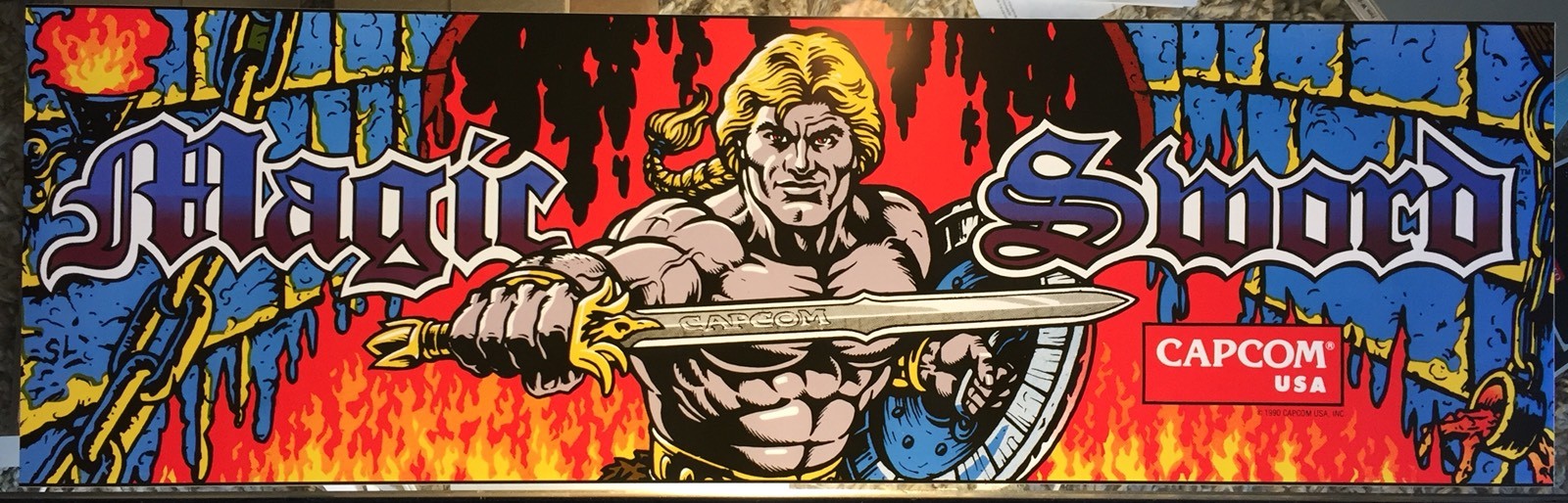 Magic Sword Arcade Marquee 26" x 8"