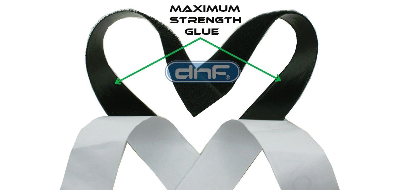 20 Yards 60 Feet 2" Black Self Adhesive Hook & Loop Tape - PRIORITY SHIPPING!