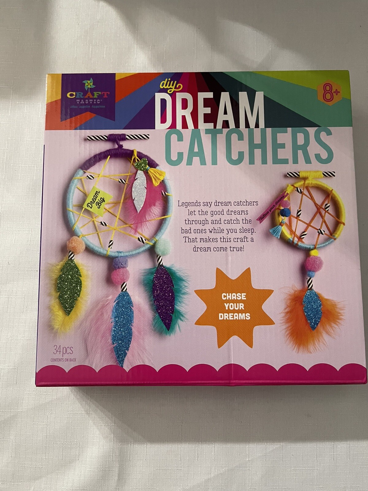 Craft Tastic – DIY Dream Catchers Craft Kit (Makes 2 Dream Catchers) Age 8+
