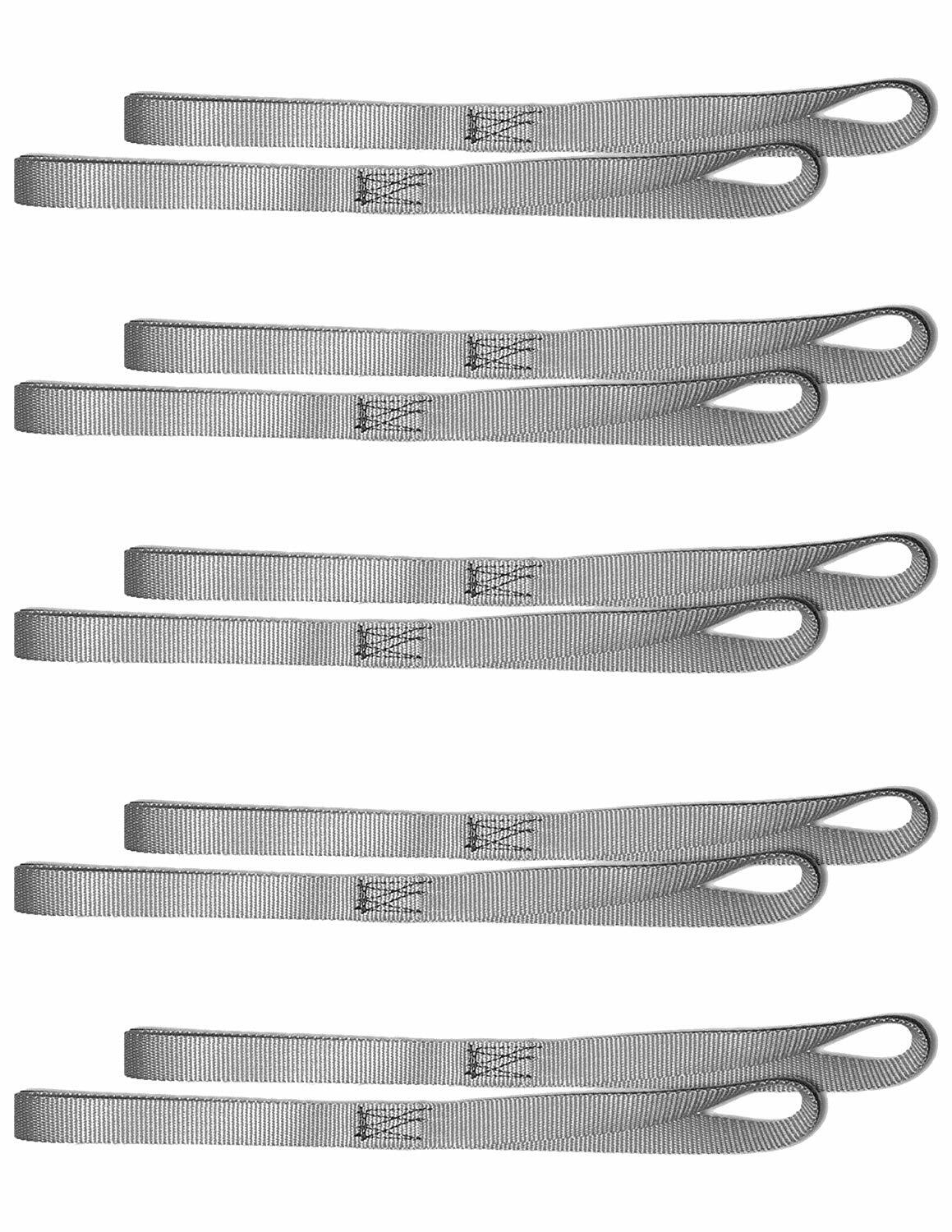 Handlebar Straps for Tie Down Motorcycle, ATV, Equipment for Trailer - 10 pcs