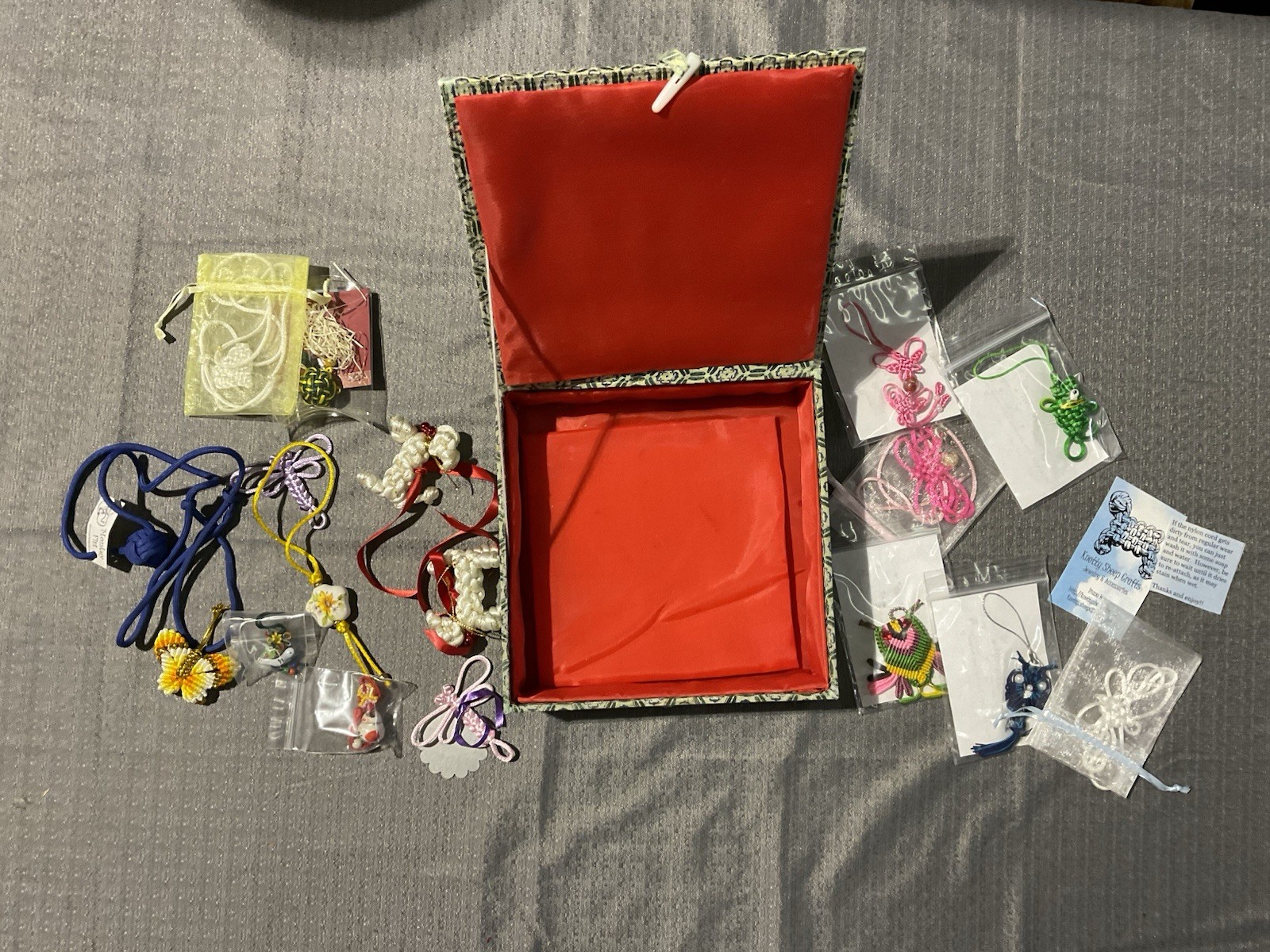Nylon cord Tying Jewelry and embellishments
