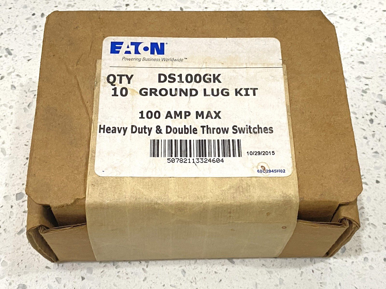 Pack OF 10 - NEW EATON DS100GK 100 AMP GROUND LUG KIT