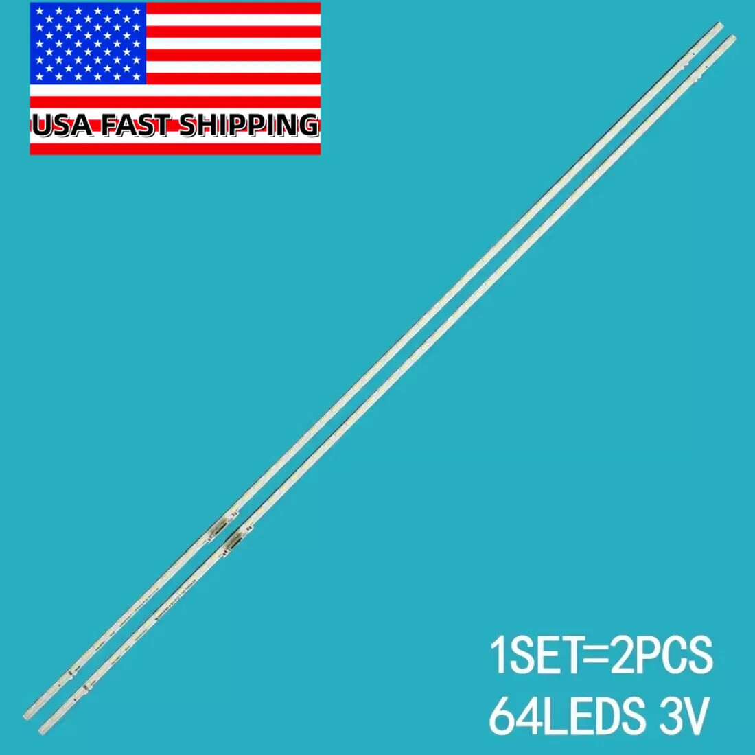 2Pcs LED Strips For Samsung JL.E650X1720-408BS-R8P-M-HF STC650AM8 UN65AU8000