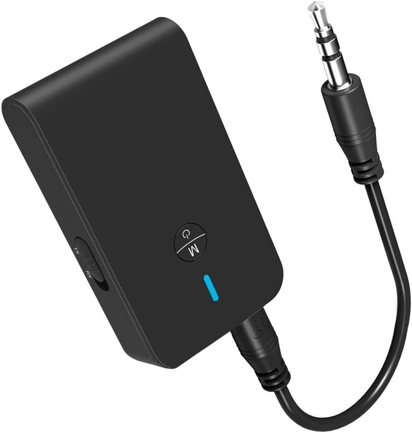 Bluetooth 5.3 Transmitter Receiver for TV and Wireless Headphones, 2-In-1 Blueto