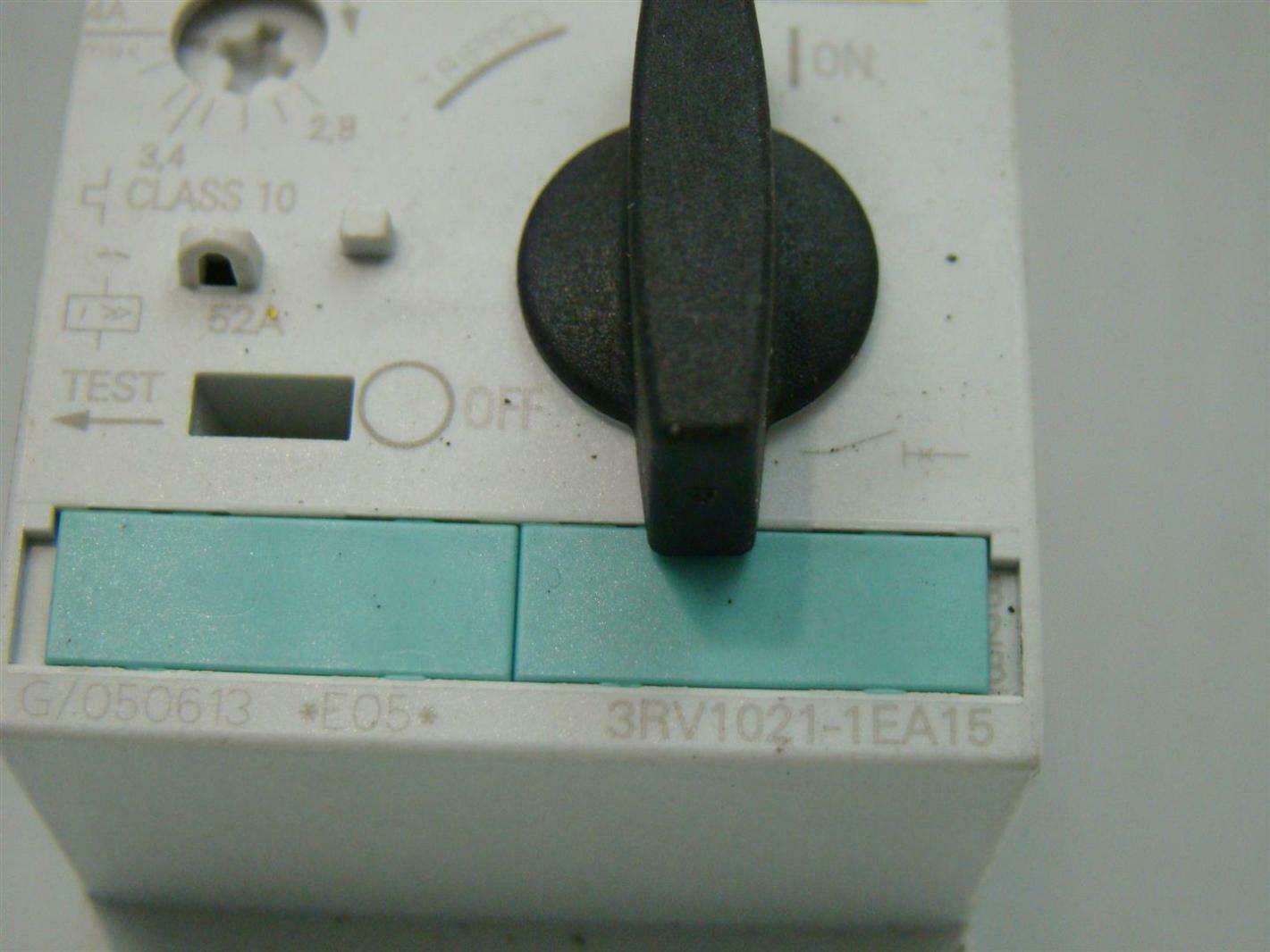 Siemens Motor Overload Protector 200/208V 3ph 3RV1021-EA15
