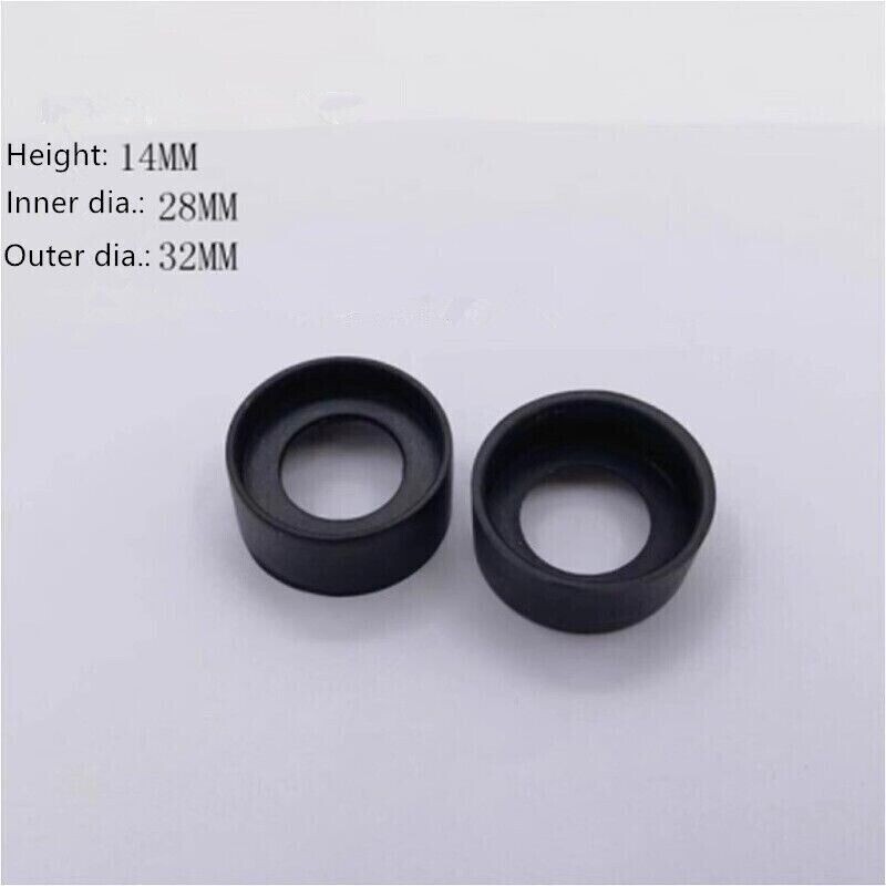 2PCS Rubber Eyepiece Foldable Eye Cups for Microscope Binoculars 27-29mm/32-34mm