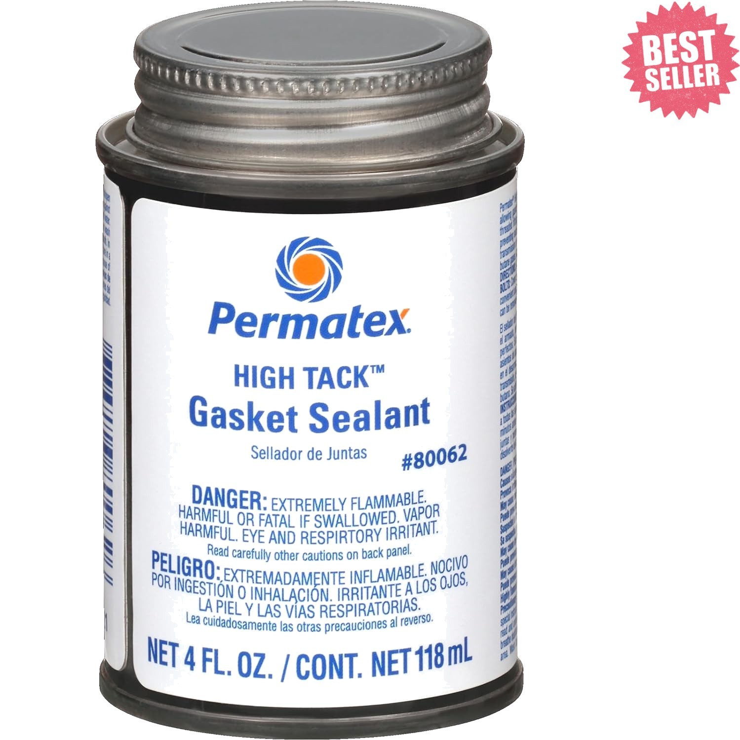 High Tack Gasket Sealant 4 oz - Fast Drying, Oil & Gas Resistant Formula