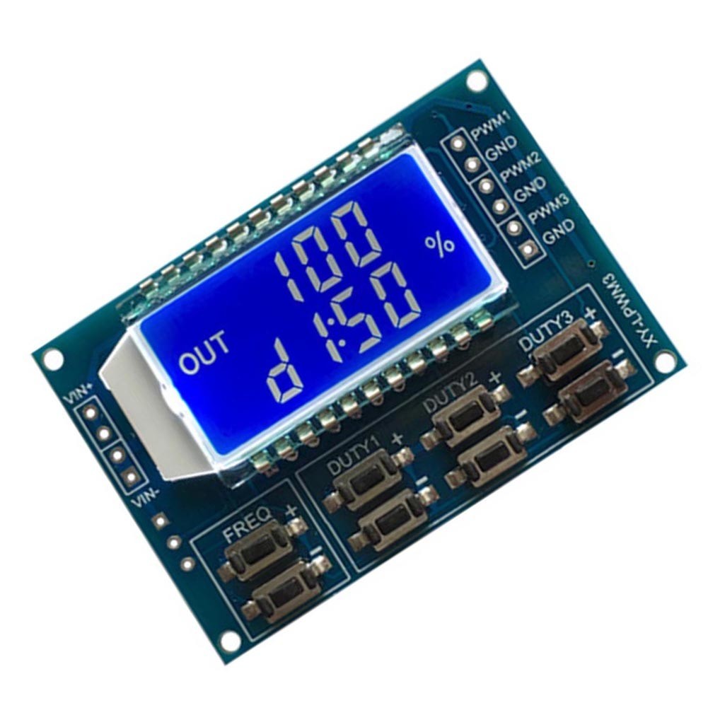 Adjustable Rectangular Wave Signal Generator with Serial Communication