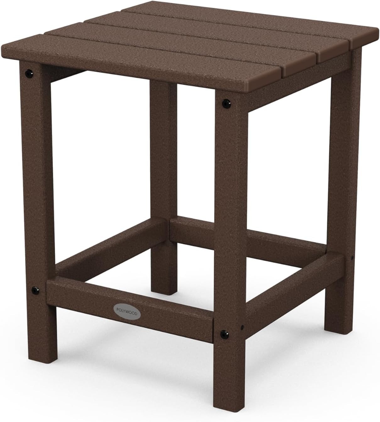 Elegant 18" Square Outdoor Side Table in Mahogany - Perfect for Relaxation