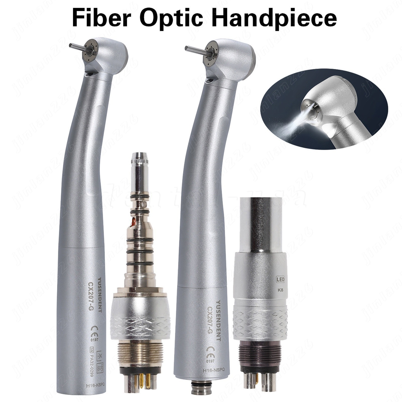 COXO Dental Fiber Optic High Speed Handpiece for KAVO NSK LED Coupling 6-Hole