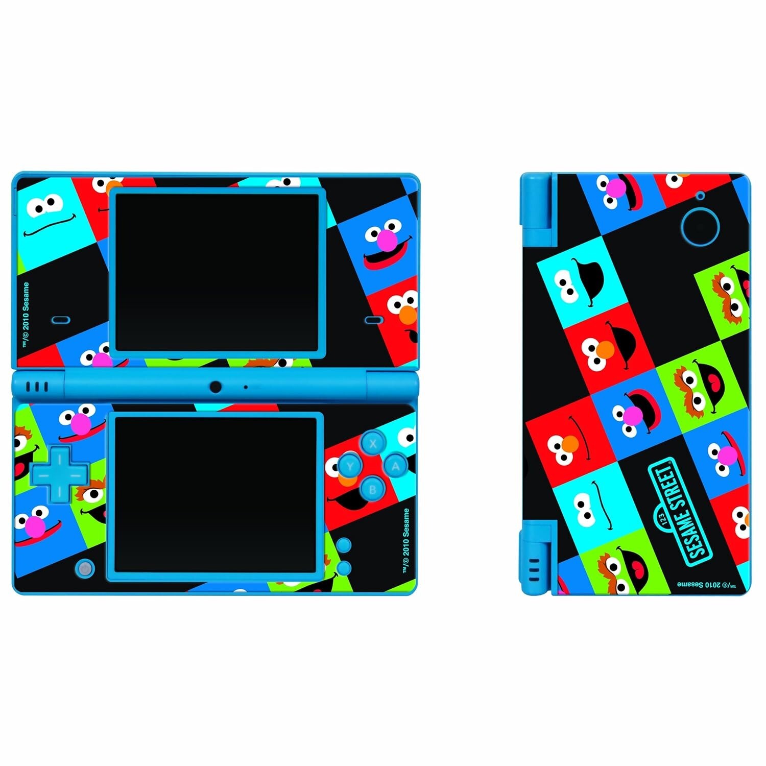 Nintendo DSi XL  Sesame Street Friends 3 Piece Decal Set of two