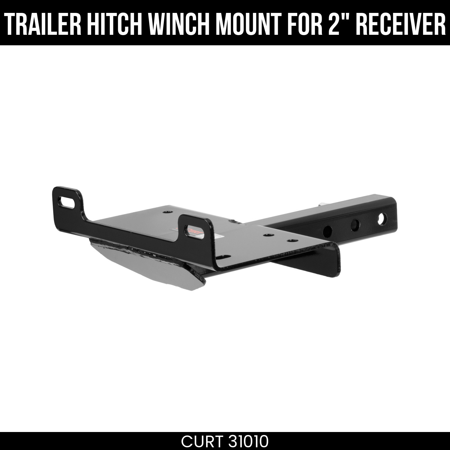 CURT Trailer Hitch Winch Mount for 2 Inch Receiver 31010