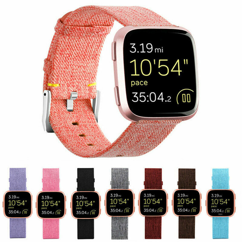 For Fitbit Versa 2/ Versa/ Versa Lite Band Nylon Woven Wrist Strap Replacement