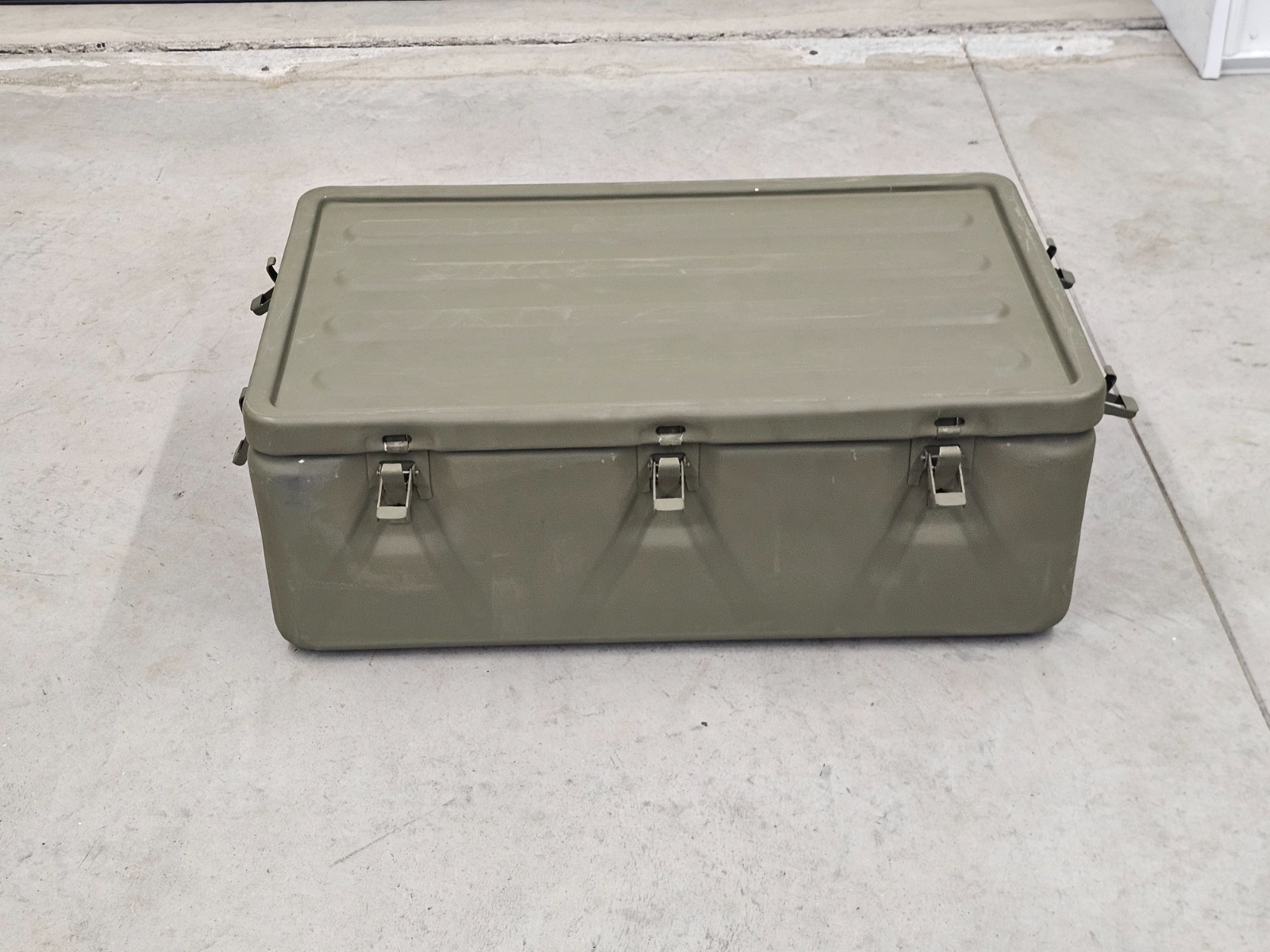 Military Medical Aluminum Trunk Container Storage Box Locking Metal A&S Tribal