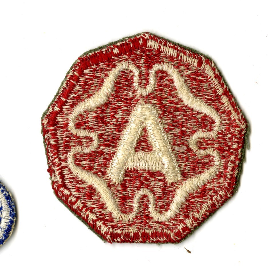 Ninth Army White Back Patch Europe Bulge Germany