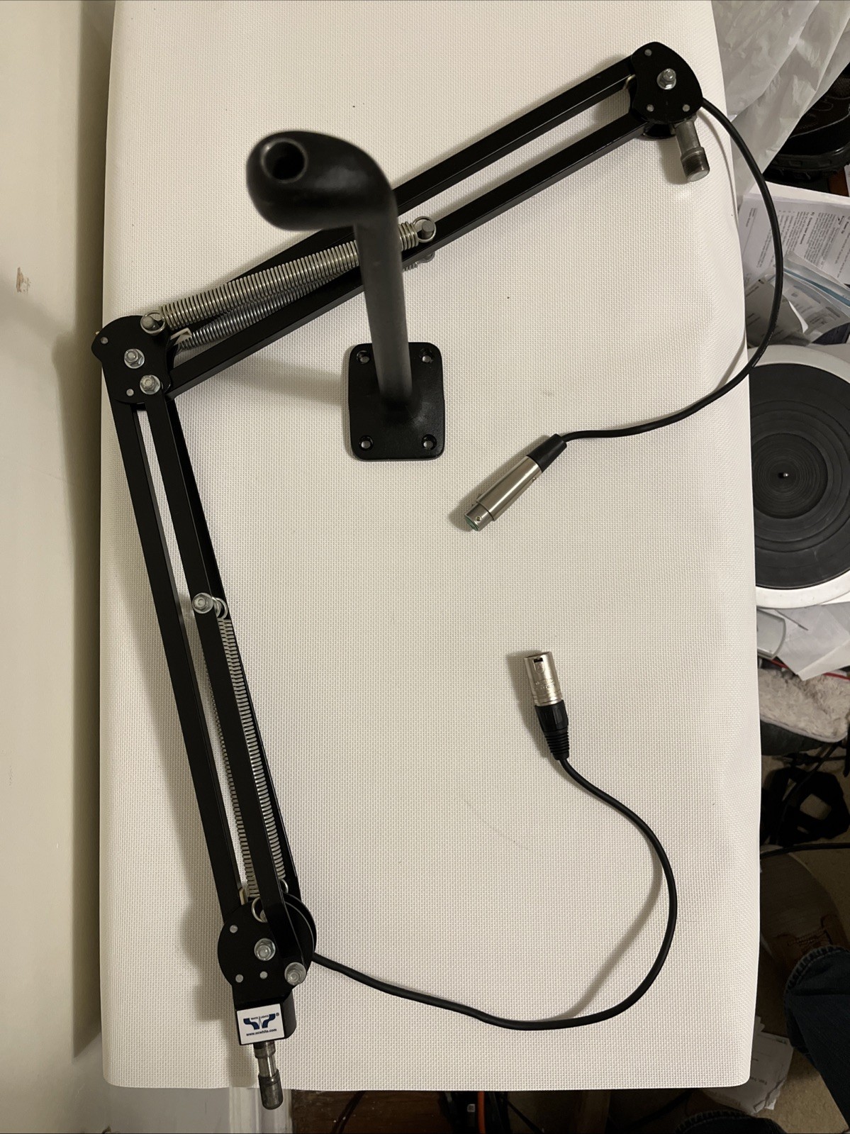 O.C. White Pro Mic Boom with Riser and Low Noise XLR Cable