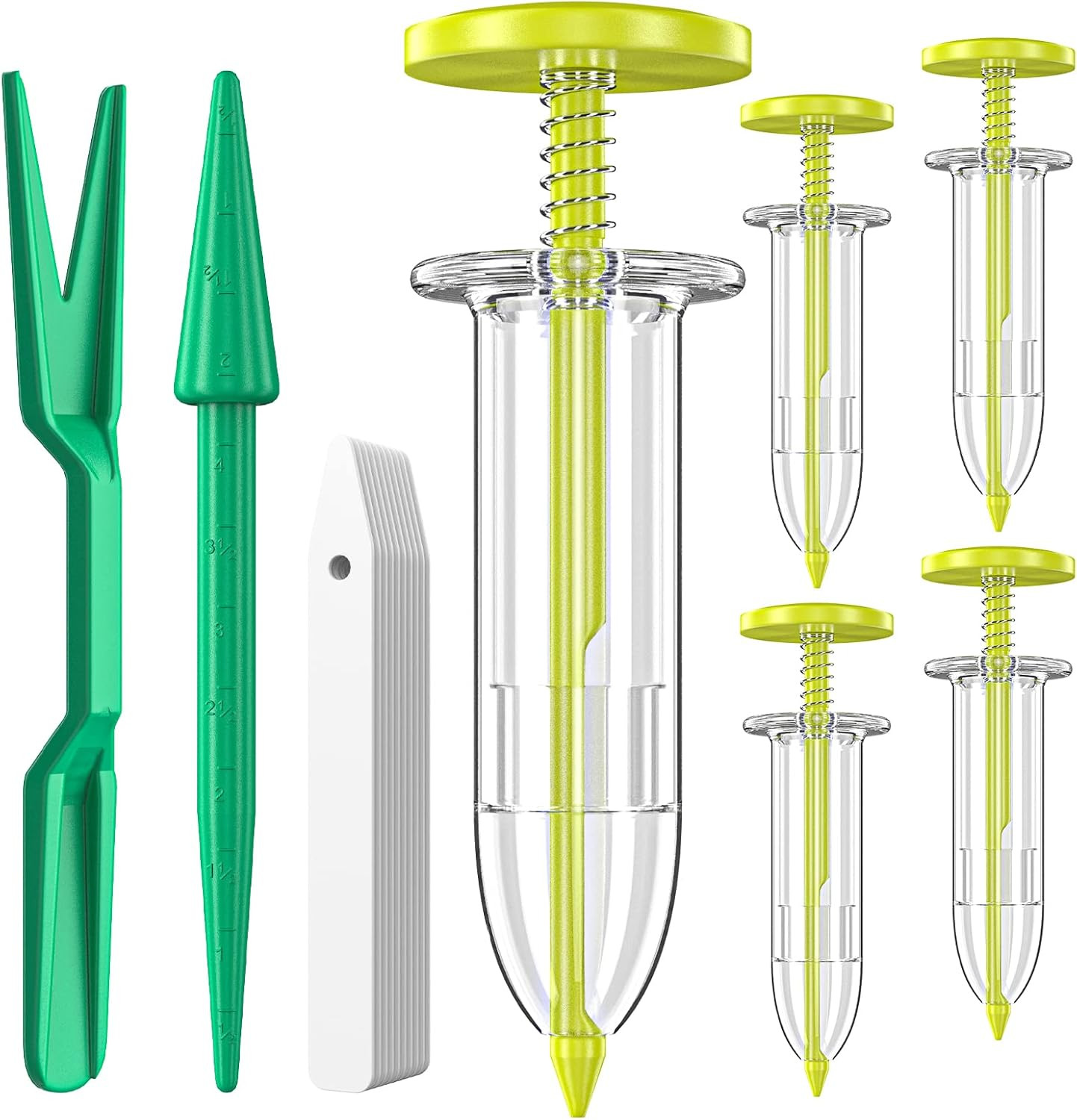 17 Pack Seed Planter Tool, Hand Seeder, Mini Sowing Seed Dispenser Sower, Seedli