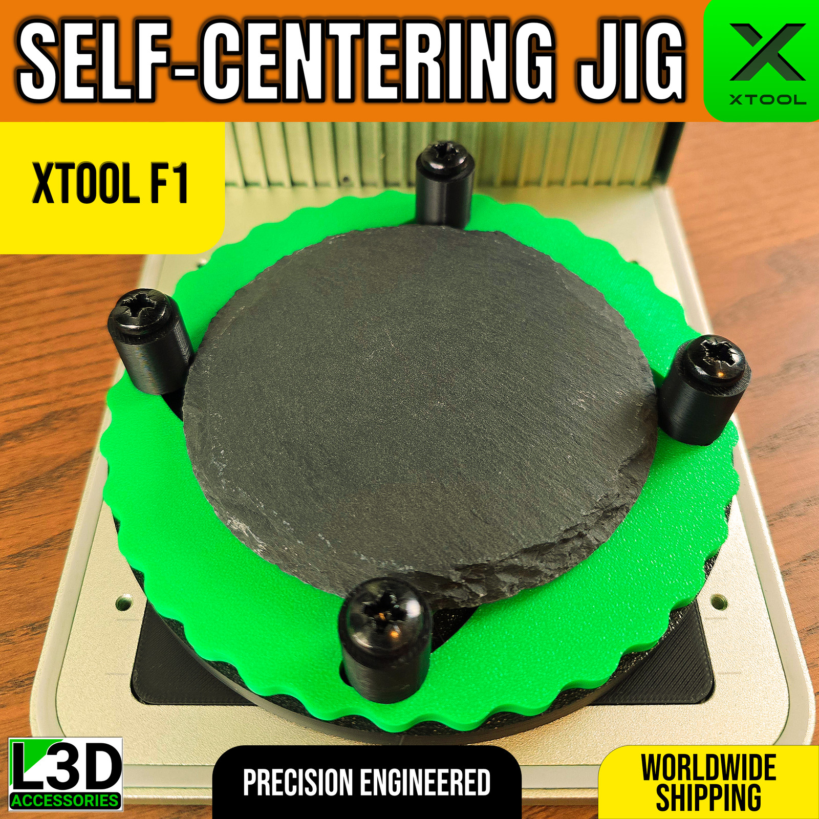 Self-Centering Jig | xTool F1 & F1 Lite Adjustable Engraving